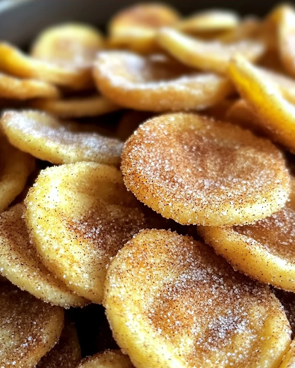 Zimt-Zucker-Luftfritteuse-Bananenchips für Snacks