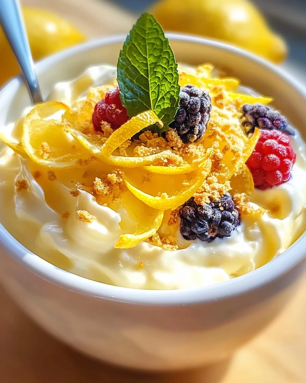 Zitronenquarkpudding mit 3 Zutaten selbst gemacht